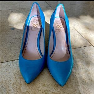 Teal Leather Pumps !Super Comfortable !